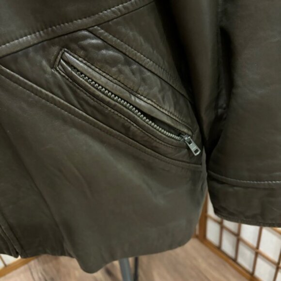 Vintage leather car coat - Picture 4 of 9